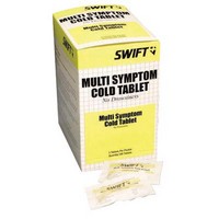 Honeywell 2108500 Swift First Aid Multi Symptom Cold Tablets 2 Per Package, 500 Per Box